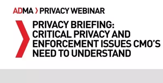 Privacy Briefing: Critical privacy and enforcement issues CMO's need to understand Webinar